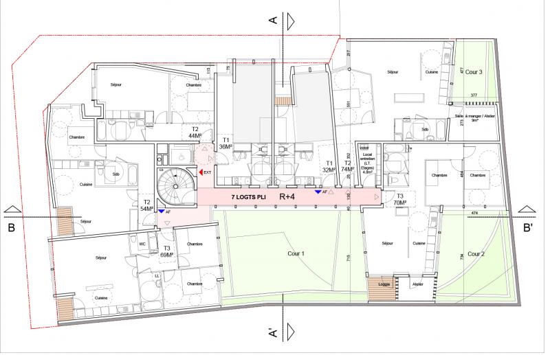 borel architecte paris plan passage ramey