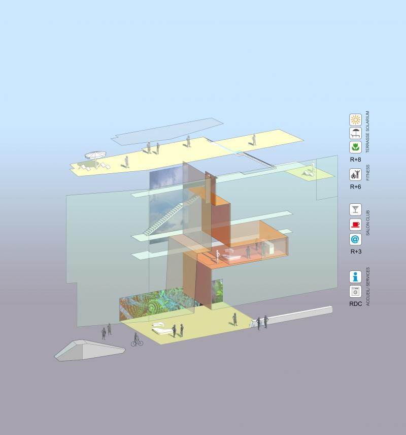 frederic borel architecte - rue bach diagramme