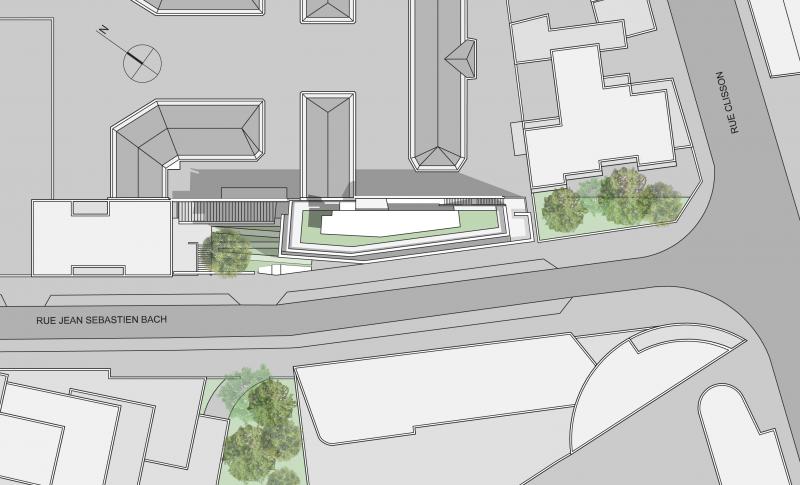 rue bach borel frederic- plan de masse paris 13