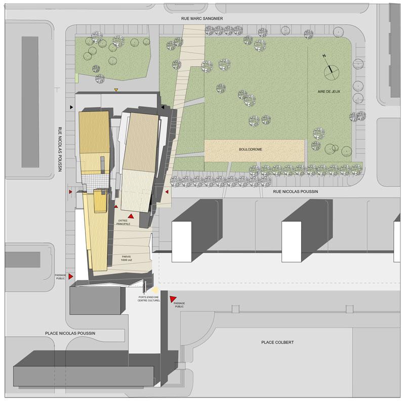 frederic borel architect - mont saint-aignan centre culturel