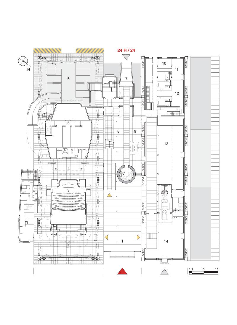 frederic borel architecture - Val de seine salle d’exposition école nationale